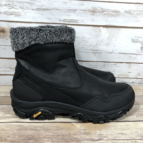 NEW Merrell Coldpack 3 Thermo Mid Waterproof Boots Womens Size 9.5 Side Zip - Picture 5 of 11